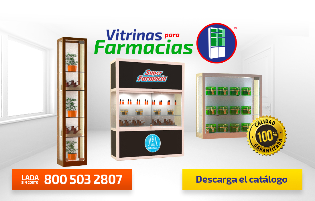 Vitrinas empotrables para Farmacias